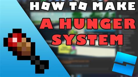 How To Make A Hunger System In Roblox Studio Youtube