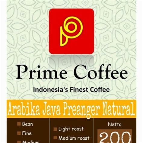 Jual Prime Kopi Arabika Java Preanger Malabar Natural Specialty Grade