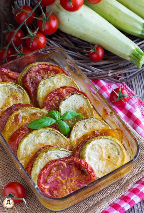 Zucchine Al Forno Con Mozzarella E Pomodori Contorno Facile