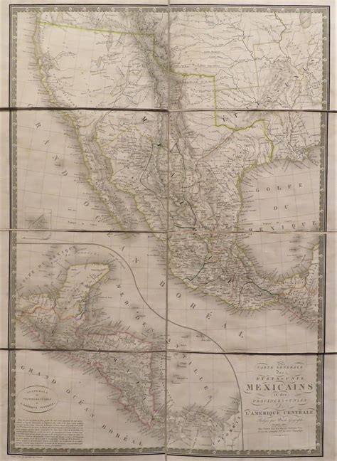 Carte Generale Des Etats Unis Mexicains Et Des Provinces Unies De L