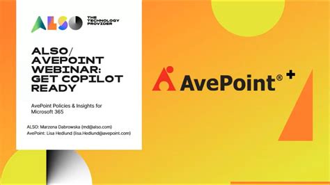 Get Copilot Ready With Avepoint Policies And Insights Webinar