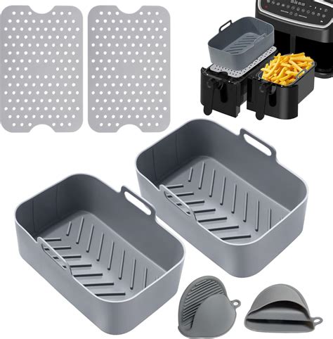 Amazon Hittopss Packs Silicone Air Fryer Liner Air Fryer