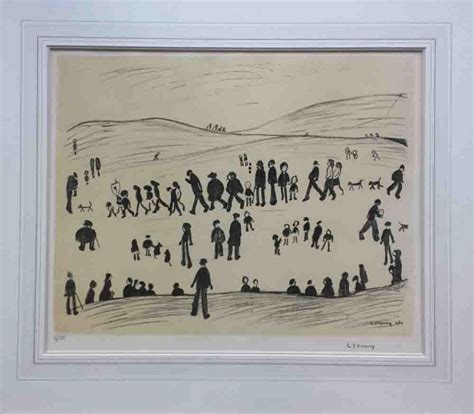 Sunday Afternoon - Signed Lithograph by LS Lowry - Lowry Art