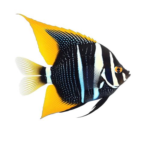 Premium AI Image Angel Fish Isolated In White Background