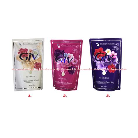 Jual Giv Damask Rose Cherry Blossom Body Wash Sabun Cair Ml