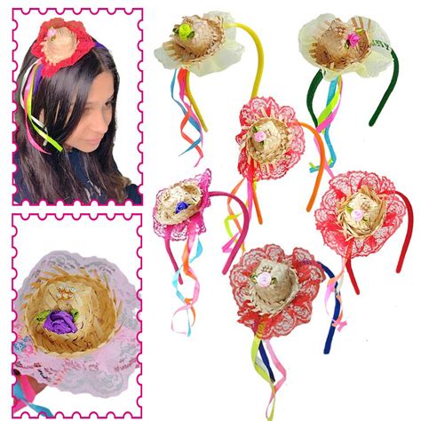 KIT 06 TIARA ARQUINHO MENINA CAIPIRA CHAPEU FESTA JUNINA Shopee Brasil