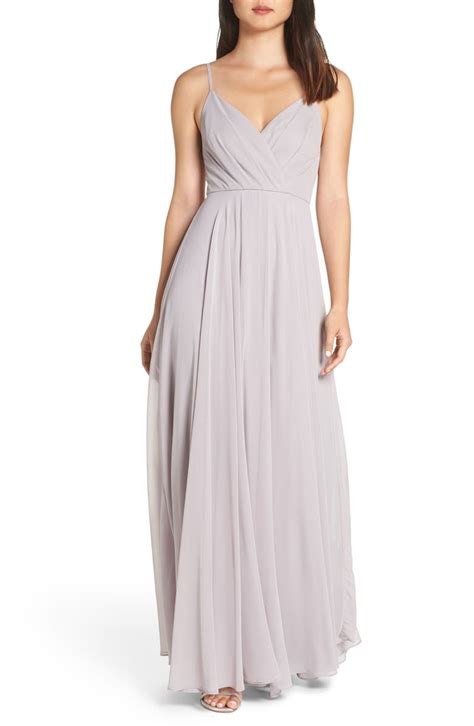 Lulus Surplice Chiffon Gown Nordstrom