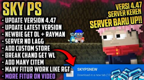 Fitur Bejibunserver Ez Rich Growtopia Private Server Terbaru