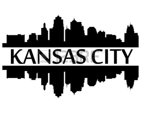 Kansas City Skyline Silhouette Vinyl Wall Art