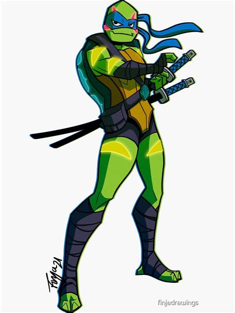 RotTMNT Leo Hamato Leader Sticker By Finjadrawings In 2024 Tmnt