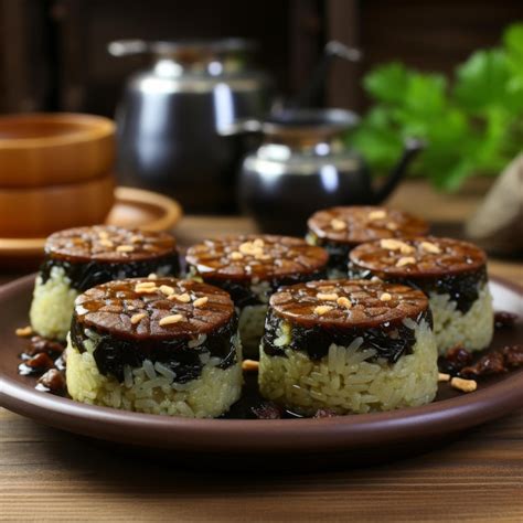 Premium Ai Image Banh Tet Vietnamese Cylindrical Glutinous Rice Cake