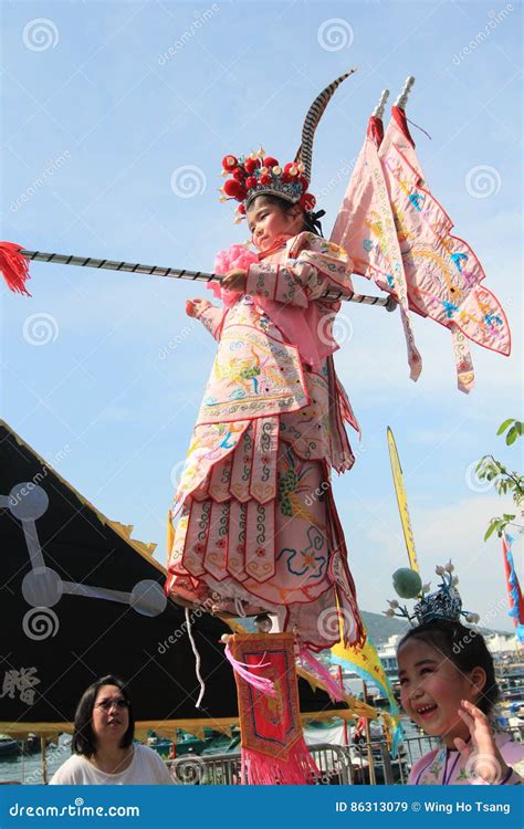 Festival 2015 De Hong Kong Cheung Chau Bun Image Stock éditorial