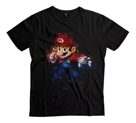 Polera Super Mario Bros Gamer Hombre Mujer Calidad Algodón Cuotas sin