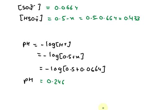 Solved Q Sulfuric Acid Is A Diprotic Acid It Sa Two Stages Of