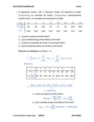 Ingeniería de Métodos Semana 3 P Métodos Numéricos UACH Studocu