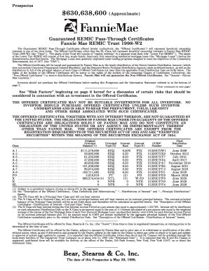 Fillable Online Bear Stearns Co Inc Fannie Mae Fax Email Print