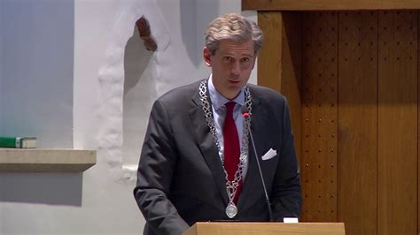 Toespraak Burgemeester Wouter Kolff Bij Zijn Installatie Youtube