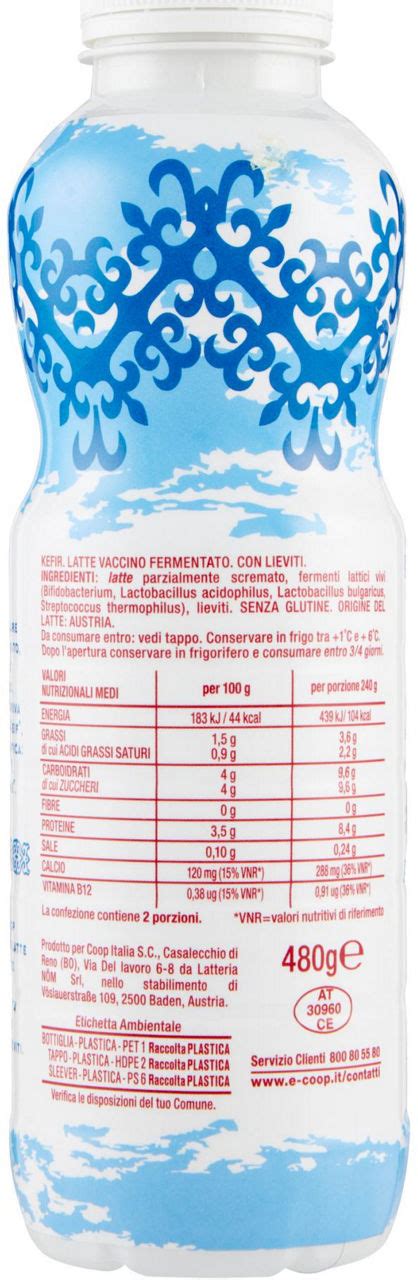 Unicoop Firenze Kefir Da Bere Bianco Naturale Coop G 480