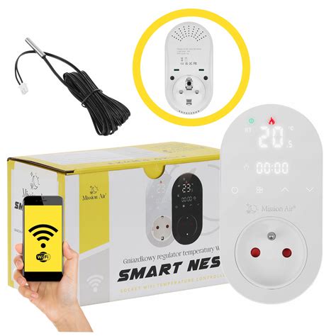 Gniazdkowy Termostat Temperatury Timer Wifi Smart Gniazdkowy Regulator