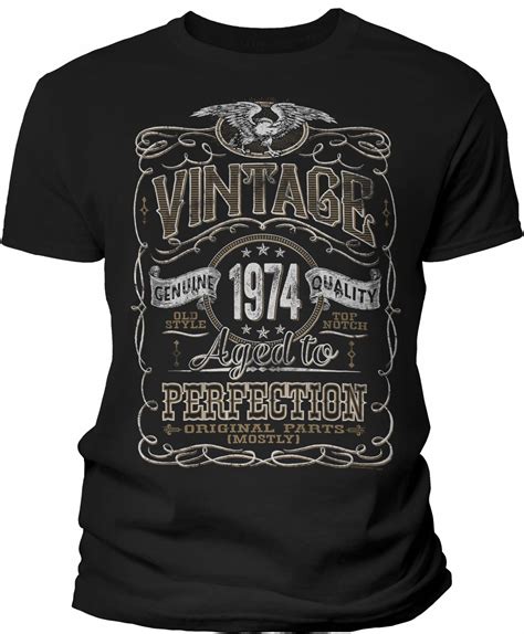 Buy 50th Birthday Shirt For Men Vintage 1974 Aged To Perfection 50th Birthday T Online At