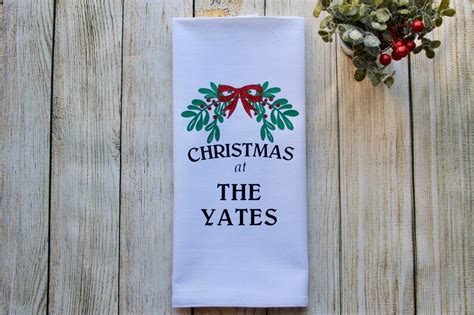 Custom Personalized Christmas Tea Towel Keepsake With the Last - Etsy