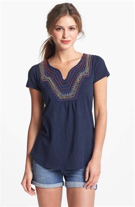 Lucky Brand Veronica Embellished Tee Nordstrom