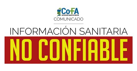 Comunicado de la Confederación Farmacéutica Argentina COFA