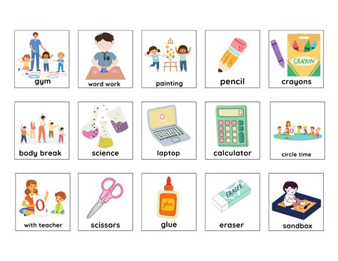 Visual Schedule And Communication Cards Bundle Choice Board First Then