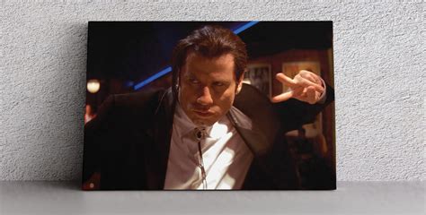 John Travolta Dance Scene Pulp Fiction Art Canvas Print Home Etsy