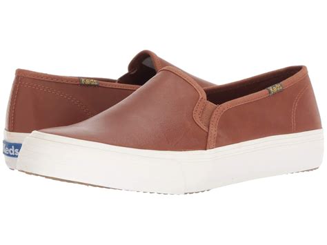 Keds Double Decker Leather (cognac) Women's Slip On Shoes | Lyst