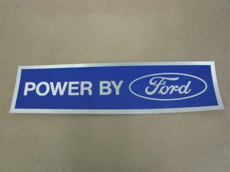 Ddf106 Decal Power By Ford Chrome Larrys Thunderbird And Mustang Parts