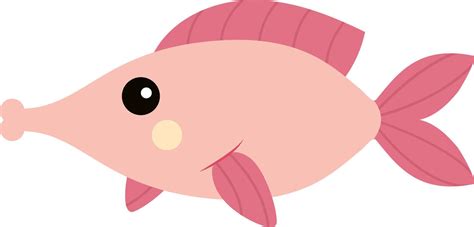 Pink fish, illustration, vector on white background. 13756968 Vector Art at Vecteezy