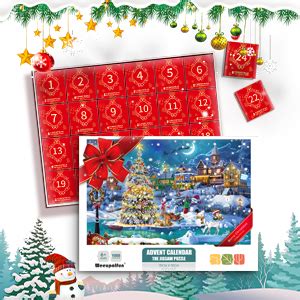 Weeupolfun Adventskalender 2024 Jigsaw Puzzle 1008 Teile Weihnachten