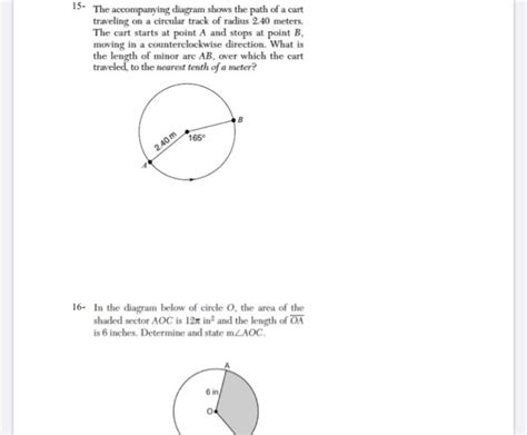 Solved 15 The Accompanying Diagram Shows The Path Of A Cart Chegg