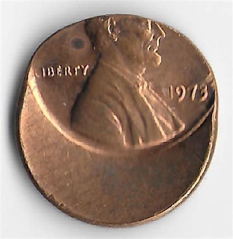 U S Mint Error Lincoln Memorial Cent Struck Off Center Red