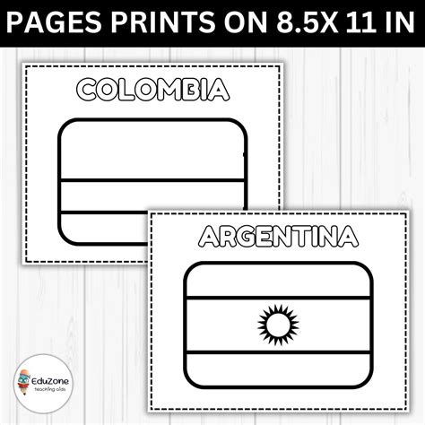 Discover Spanish Speaking Countries Flags And Maps Coloring Pages Bundle Made By Teachers