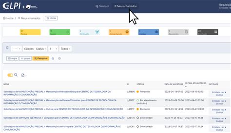 Acompanhamento De Chamados No Glpi Wiki Da Universidade Federal Do