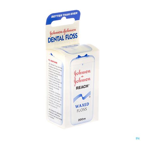 Johnson Johnson Reach Waxed Floss Fil Dentaire 200m Pharma Online