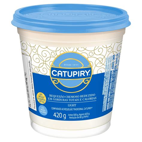 Requeijão Cremoso Light Catupiry Pote 420g Mercado Oliveirão