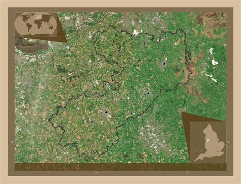 Cheshire East England Great Britain Low Res Satellite Major Stock