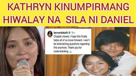 Breaking Kathryn Bernardo Kinumpirma Ang Hiwalayan Nila Ni Daniel