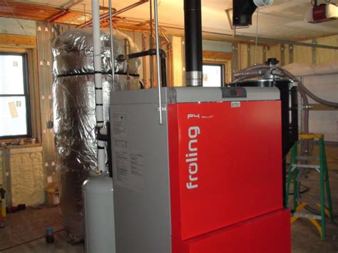 Fröling P4 Automatic Pellet Boiler In A 6000 Sq Ft Home