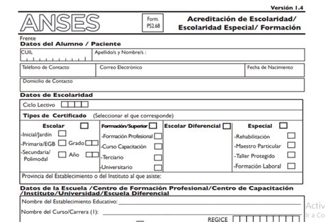 Formulario Ayuda Escolar 2020 Descargar Actualizado Septiembre 2023