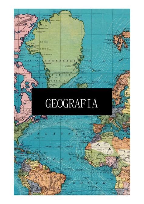 Capa Para Caderno Fich Rio Entre Outros De Geografia Planer Tropical