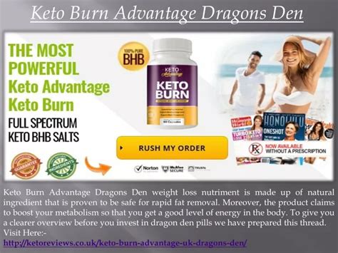 Ppt Keto Burn Advantage Dragons Den Powerpoint Presentation Free