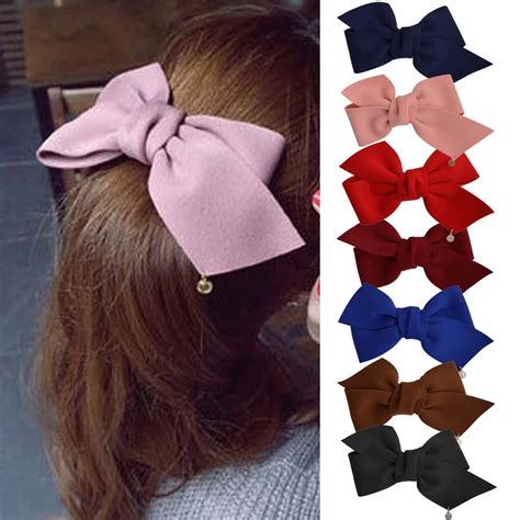 Hair Clips Hair Accessories Bow Hot Beauty Big Bow Spring Clip Pcs