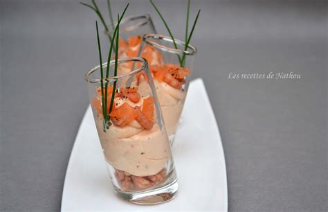 Ma cuisine au fil de mes idées Verrines de mousse de saumon fumé et