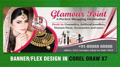 Flex Design In Coreldraw X7 Billboard Design Beauty Salon Banner Images