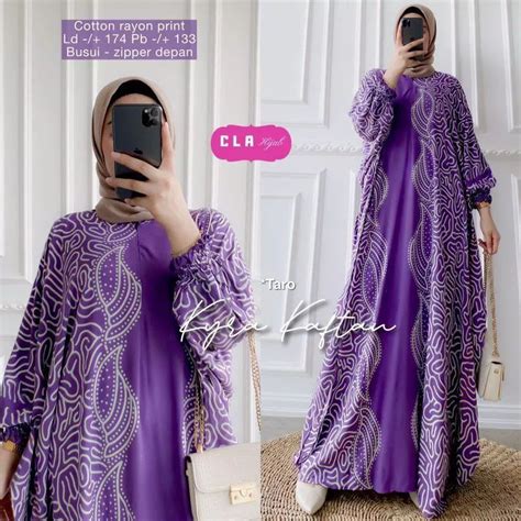 Jual Kyra Kaftan Wanita Jumbo Xxxxl Motif Batik Tempurung Busui Lengan