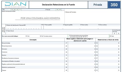 Plantilla En Excel Para Diligenciar El Formulario De Retenci N En